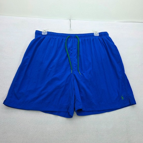 Polo‎ Ralph Lauren Swim Trucks Shorts Blue Mens XXL 2 XL Beach - Picture 1 of 5
